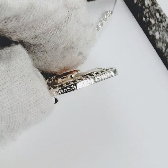 Disney Minnie Mouse Necklace Silver-Toned Heart NIP - Picture 6 of 8